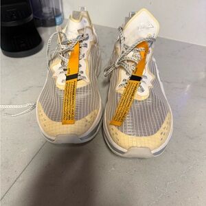 Brandblack Gray and Yellow Athletic Sneakers